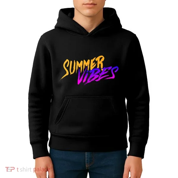 Summer Vibes Retro Kids Hoodie