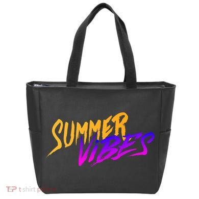 Summer Vibes Retro Tote Bag
