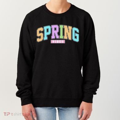 Spring Vibes Retro Varsity Women's Sweatshirt