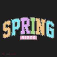 Spring Vibes Retro Varsity Women's Sweatshirt thumb 2