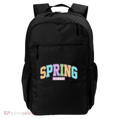 Spring Vibes Retro Varsity Backpack