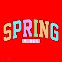 Spring Vibes Retro Varsity Santa Hat thumb 1