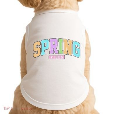 Spring Vibes Retro Varsity Doggie Tank