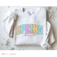 Spring Vibes Retro Varsity Sweatshirt thumb 2