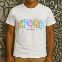 Spring Vibes Retro Varsity T-Shirt thumb 3