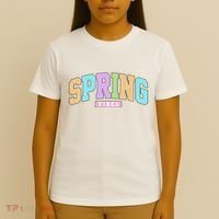 Spring Vibes Retro Varsity T-Shirt thumb 4