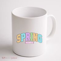 Spring Vibes Retro Varsity Coffee Mug thumb 1
