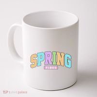 Spring Vibes Retro Varsity Coffee Mug thumb 0