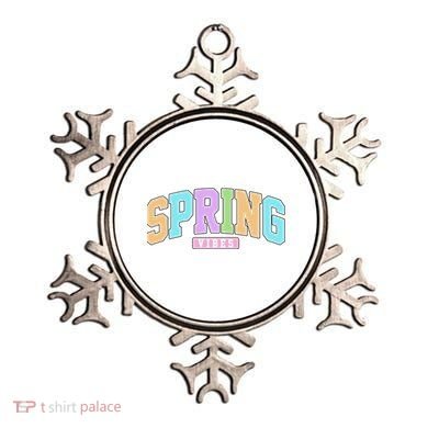 Spring Vibes Retro Varsity Ornament