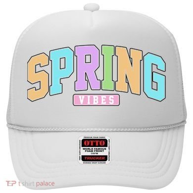 Spring Vibes Retro Varsity Hat