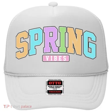 Spring Vibes Retro Varsity Hat