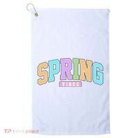 Spring Vibes Retro Varsity Golf Towel thumb 0