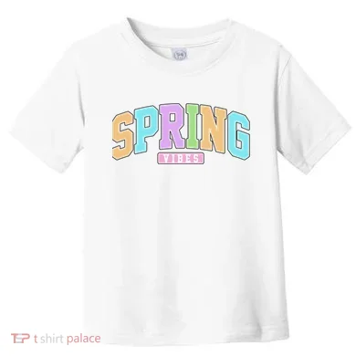 Spring Vibes Retro Varsity Toddler T-Shirt