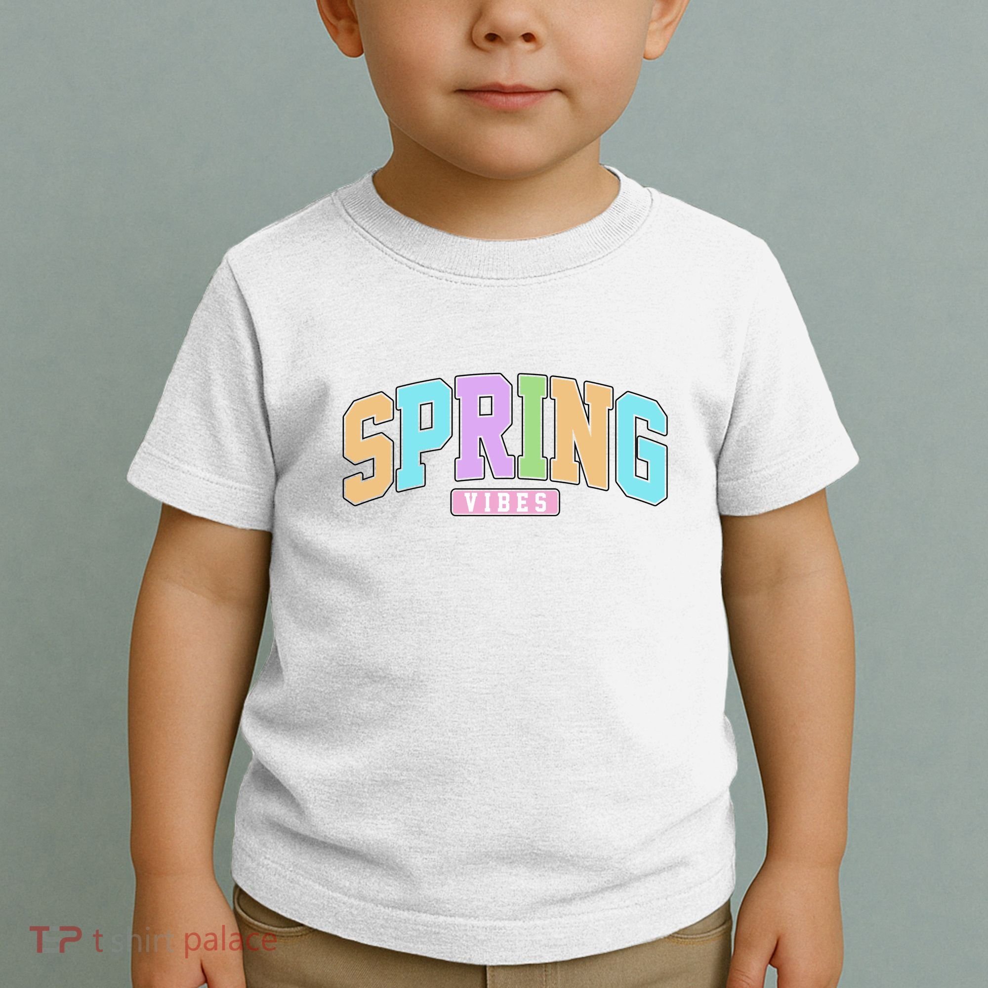 Spring Vibes Retro Varsity Toddler T-Shirt