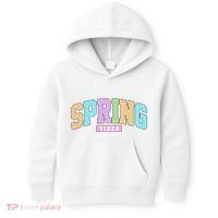 Spring Vibes Retro Varsity Kids Hoodie thumb 0