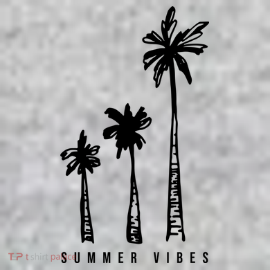 Summer Vibes Retro Palm Tree The Baniff Cuffed Pom Beanie