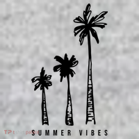 Summer Vibes Retro Palm Tree The Baniff Cuffed Pom Beanie thumb 2