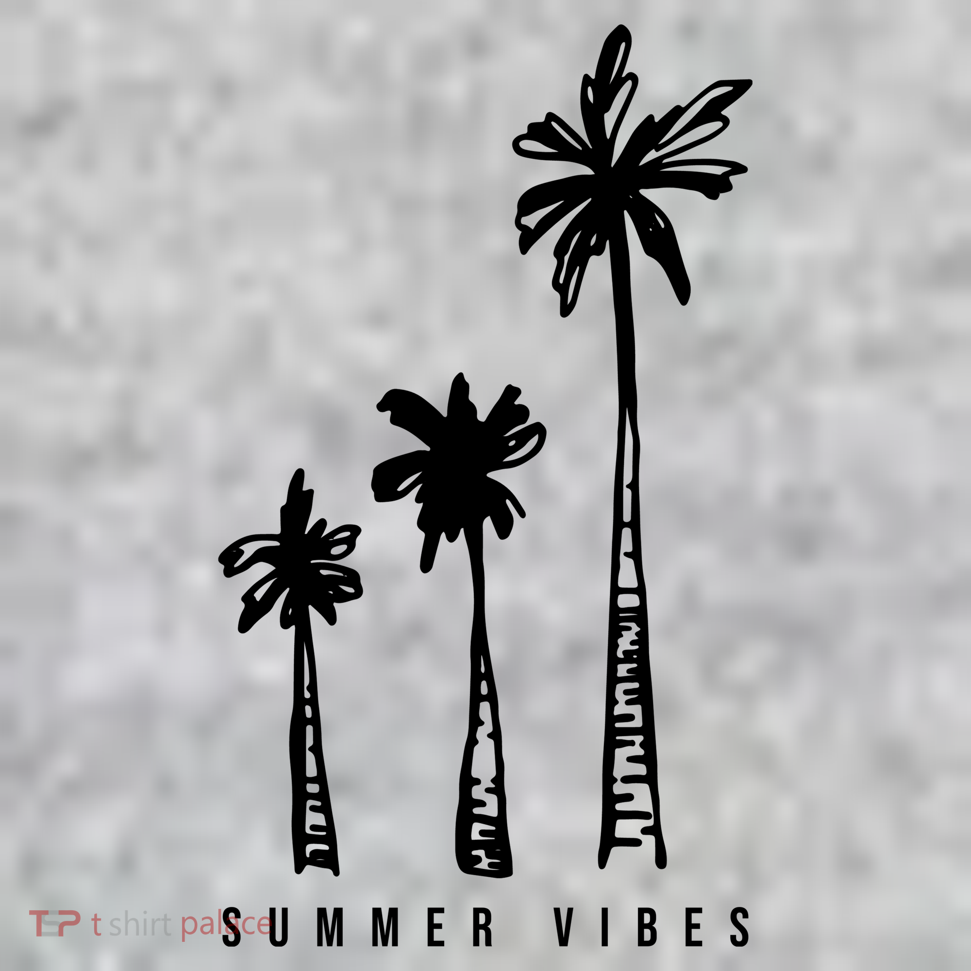 Summer Vibes Retro Palm Tree The Baniff Cuffed Pom Beanie