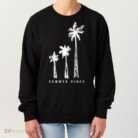 Summer Vibes Retro Palm Tree Women's Sweatshirt thumb 0