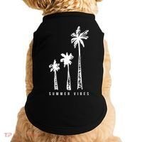 Summer Vibes Retro Palm Tree Doggie Tank thumb 0