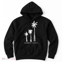 Summer Vibes Retro Palm Tree Hoodie thumb 0