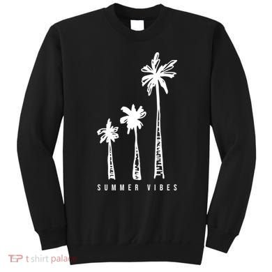 Summer Vibes Retro Palm Tree Sweatshirt
