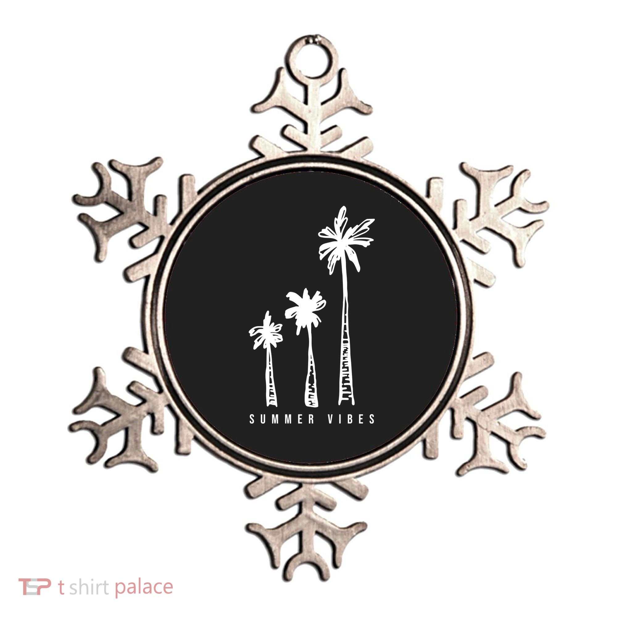 Summer Vibes Retro Palm Tree Ornament
