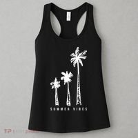 Summer Vibes Retro Palm Tree Women's Tank Top thumb 3