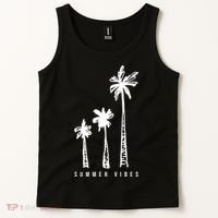 Summer Vibes Retro Palm Tree Tank Top thumb 2