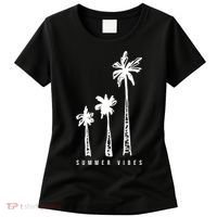 Summer Vibes Retro Palm Tree Women's T-Shirt thumb 0