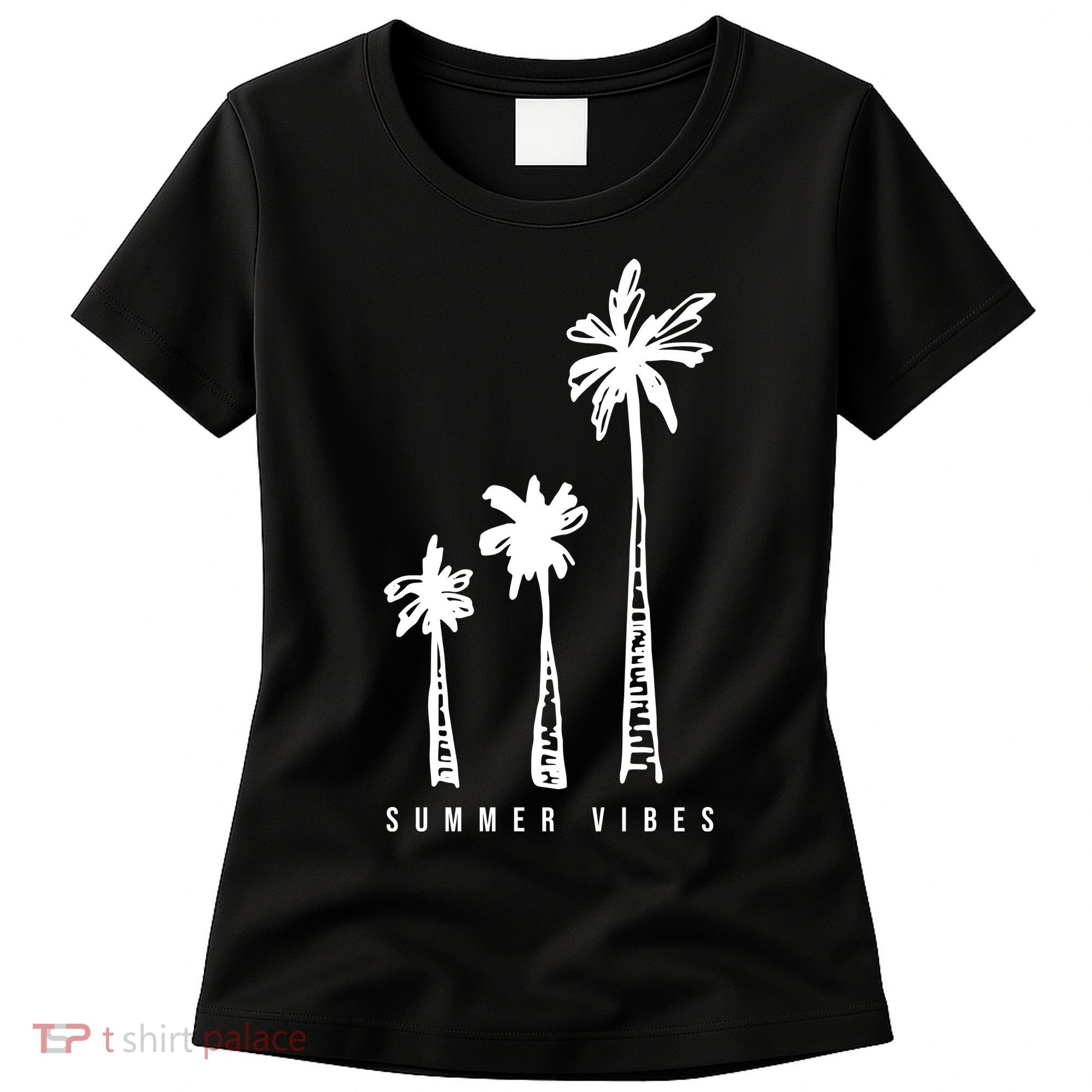 Summer Vibes Retro Palm Tree Women's T-Shirt