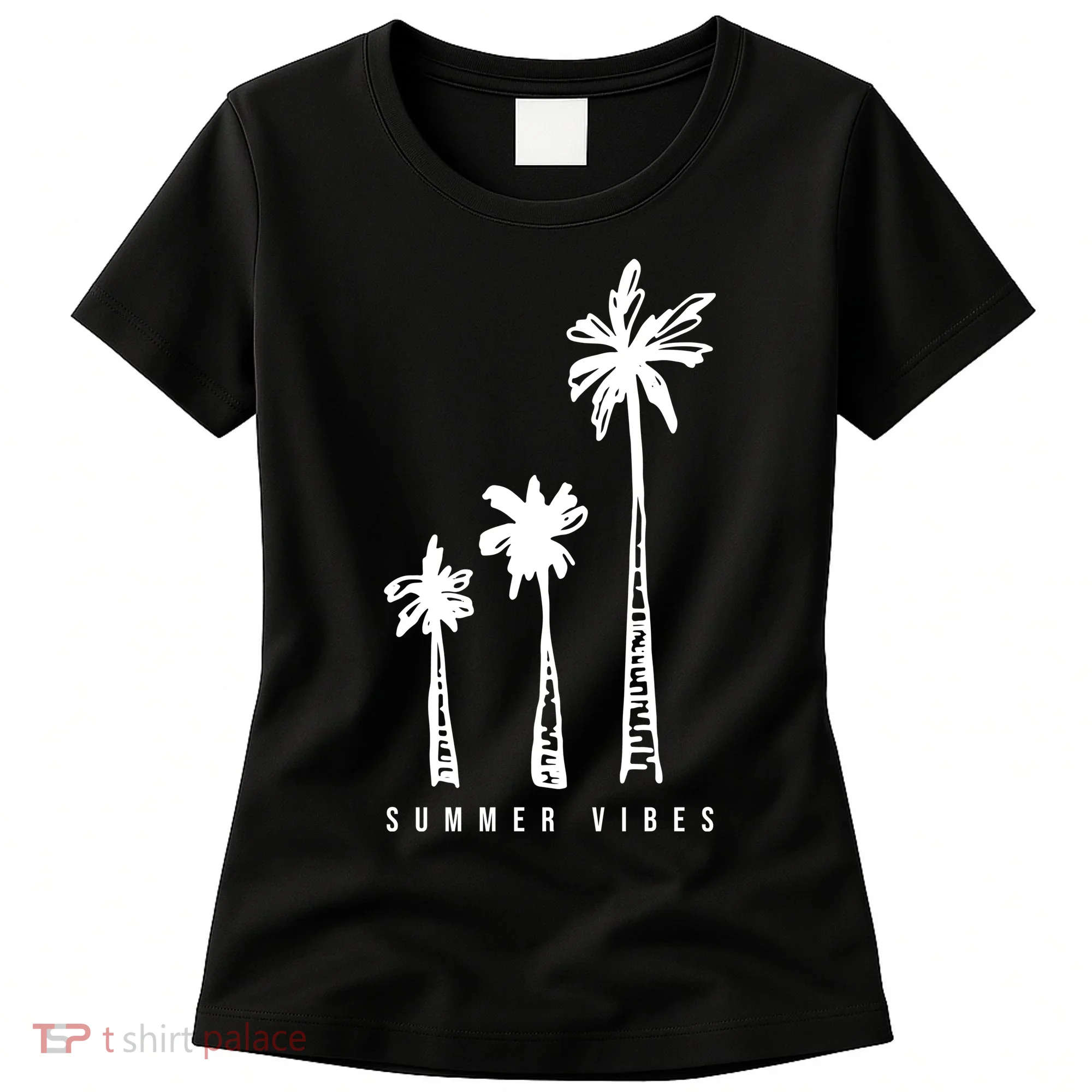 Summer Vibes Retro Palm Tree Women's T-Shirt
