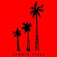 Summer Vibes Retro Palm Tree Santa Hat thumb 1