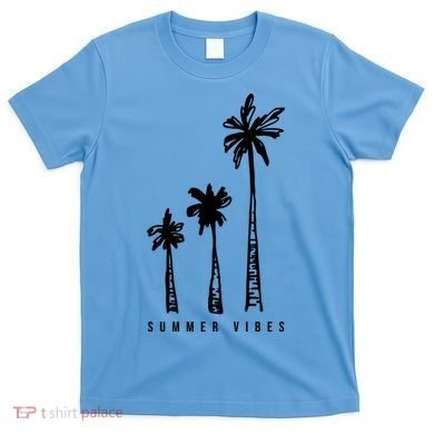 Summer Vibes Retro Palm Tree T-Shirt