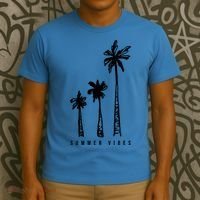 Summer Vibes Retro Palm Tree T-Shirt thumb 3