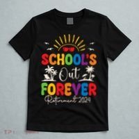 Summer Vacation Retro SchoolS Out Forever Retirement 2024 T-Shirt thumb 5
