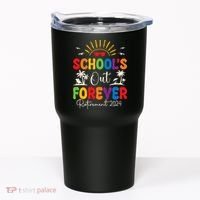 Summer Vacation Retro SchoolS Out Forever Retirement 2024 Tumbler thumb 0