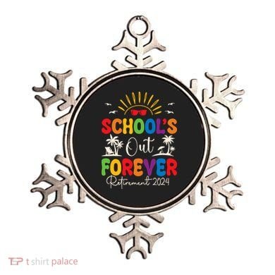 Summer Vacation Retro SchoolS Out Forever Retirement 2024 Ornament