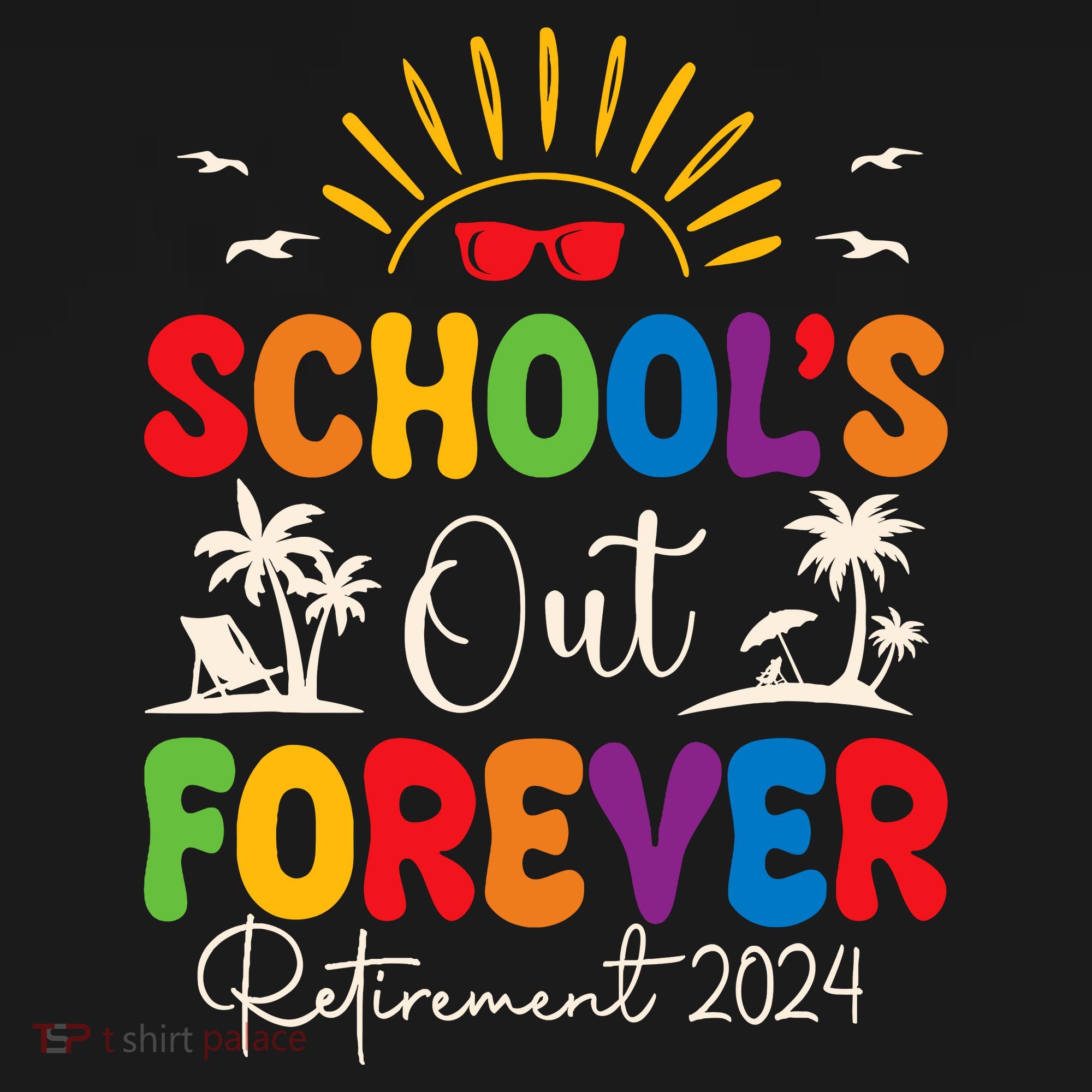 Summer Vacation Retro SchoolS Out Forever Retirement 2024 Women's Tank Top