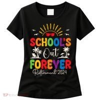 Summer Vacation Retro SchoolS Out Forever Retirement 2024 Women's T-Shirt thumb 0