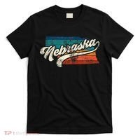 Sunset Vintage Retro Nebraska Home State Ne 70s 80s Style T-Shirt thumb 0