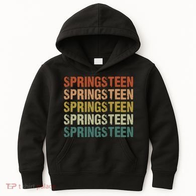 Springsteen Vintage Retro Kids Hoodie