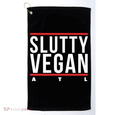 Slutty Vegan Run Slutty Golf Towel