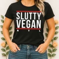Slutty Vegan Run Slutty Women's T-Shirt thumb 2
