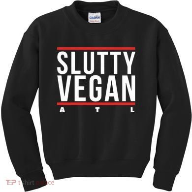 Slutty Vegan Run Slutty Kids Sweatshirt