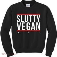 Slutty Vegan Run Slutty Kids Sweatshirt thumb 0