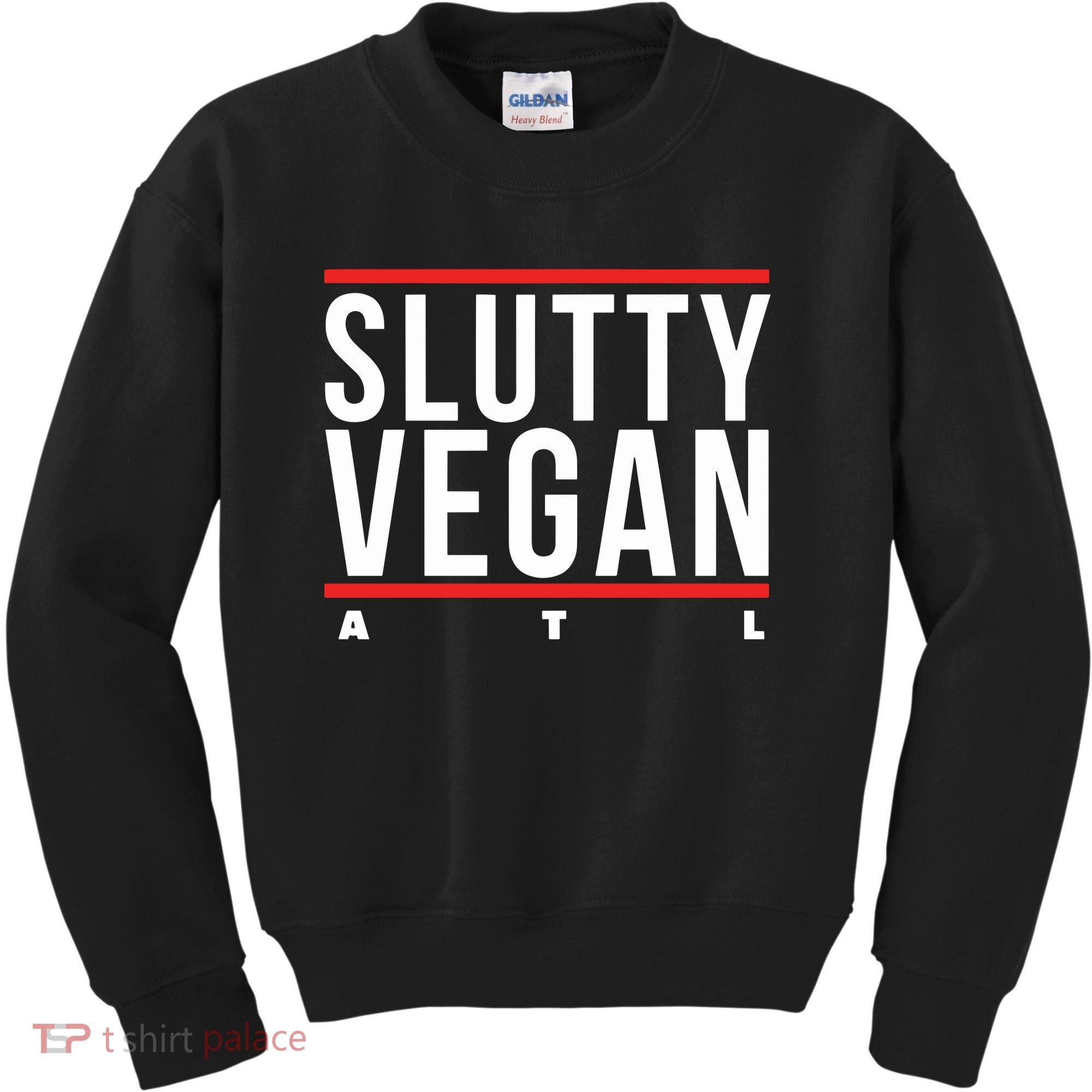 Slutty Vegan Run Slutty Kids Sweatshirt
