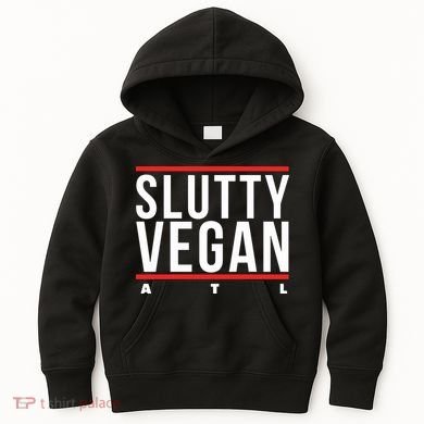 Slutty Vegan Run Slutty Kids Hoodie