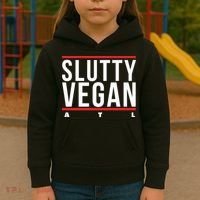 Slutty Vegan Run Slutty Kids Hoodie thumb 3