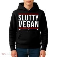 Slutty Vegan Run Slutty Kids Hoodie thumb 4